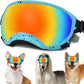 Medium Dog Sunglasses with Adjustable Strap UV Protection, Winproof Dog Puppy Sunglasses, Suitable for Medium Dog Pet Glasses, Dogs Eyes Protection,Soft Dog Goggles
