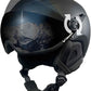 Demon United Ski and Snowboard Visor Helmet-Snowboard Helmet with Removable Visor Goggles and Rear Dial Adjustment- Snow Sport Helmets for Men and Women