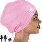 Dsane Extra Large Swimming Cap for Women and Men,Special Design Swim Cap for Very Long Thick Curly Hair&Dreadlocks Weaves Braids Afros Silicone Keep Your Hair Dry