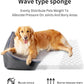 Orthopedic Dog Beds for Medium Dogs, Durable Egg Crate Foam Sofa Dog Bed wit Washable Removable Cover,Waterproof Lining,Pet Bed for Large Dogs (Dark Grey-Velvet, 31.5" L x 25.2" W x 7" Th)