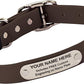 Biothane Custom Dog Collar – Waterproof, Stink-Proof Personalized Collar with Name & Phone Number – Durable, Many Sizes and Colors – Assembled in USA (Chocolate Brown)