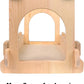 YKD Chinchilla Wood Suspension Bridge, Hanging Large Small Animal Wooden Bridge Platform, Small Animals Habitat Toy for Chinchillas Sugar Gliders Rats Squirrel