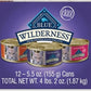 Blue Buffalo Wilderness High Protein, Natural Adult Pate Wet Cat Food Variety Pack, Chicken, Salmon, Turkey 5.5-oz can (12 count - 4 of Each Flavor)