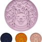 Dog Slow Feeder Bowl, Silicone Dog Bowl, Non-Slip Suction Cups Design,Boring and Anxiety Reducer.(Light Purple)