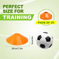 Ashsajkd(Set of 25/50/100 - Agility Soccer Cones with Carry Bag and for ， Football Cones for TrainingFootball, Basketball, Coaching, Agility Cones for Indoor and Outdoor Games
