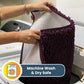 Muddy Mat® Original Dog Door Mat for Muddy Paws, Super Absorbent Microfiber, Non-Slip Washable Pet Rug, Quick Dry Chenille Entryway Carpet, Machine Washable Indoor Outdoor mat, Dark Purple 18"x28"