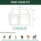 FXW AuraSpace Acrylic Indoor Unleashed Dog Playpen for Puppies and Small Dogs, 24 Inch, 8 Panels, White