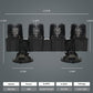 Upettools 12680 GPH Wave Maker Aquarium Circulation Pump - 4-Head Powerful Submersible Powerhead for Fresh & Saltwater Tanks (180-300 Gallons) with Adjustable Flow - Black