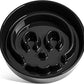 LE TAUCI Ceramic Slow Feeder Dog Bowls Small Breed, 0.6 Cups Dog Food Dish for Fast Eaters, Puzzle Bowl for Small Dogs and Cats,Skull Black