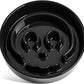 LE TAUCI Slow Feeder Dog Bowls Ceramic,3 Cups Slow Feeding Dog Bowl Medium Large Breed, Pet Bowl for Fast Eaters, Puzzle Pet Dishes,Skull Black