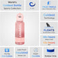 Coldest Insulated Water Bottle with Straw Lid - Stainless Steel Metal Insulated Bottle for Men & Women (Bellatrix Pink, 32 oz)