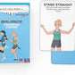 Balance Training Aid Cards: Great Training Drills for Better Stability and Movement. Core Strength Equilibrium Exercise Fitness Deck for Full-Body Exercises Balance Core Fitness