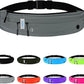 WATERFLY Running Belt Fanny Pack: Runner Marathon Jogging Waist Pack Sport Workout Exercise Fitness Phone Holder Belt for Men Women Jogger Slim Waistband Dark Grey