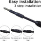 AQUANEAT 6 in 1 Fish Tank Cleaning Tools, Aquarium Cleaner Set with Adjustable Handle, Including Algae Scraper, Sponge Pad, Fish Net, and Brush