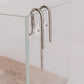 LANDEN 304 Stainless Steel Lily Pipes with Clamps for Rimless Glass Aquarium, Inflow and Outflow Set (Pipe Diameter 6mm)