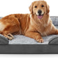 FURTIME Orthopedic Dog Beds Large Sized Dog, XL Washable Dog Sofa Bed for Large Dogs, Comfy Supportive Egg-Crate Foam Pet Couch Bed with Removable Cover, Waterproof Lining and Nonskid Bottom