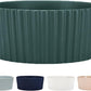 Waggo Ripple Ceramic Dog Bowl for Medium and Large Breeds - Modern with Matte Finish, Heavyweight Durable Pet Food and Water Dish Crock, Dishwasher Safe (Large, Teal)
