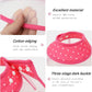Pet Cone Recovery Dog Cone Adjustable Dog Collar Clear Padded Collar with Breathable Soft Edge, Plastic Puppy Cone Protect The Neck Surgery Recovery, Designed for Cats and Puppies (Medium, Pink)