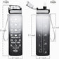 Enerbone Water Bottle, Leakproof BPA & Toxic Free, Motivational Water Bottle with Times to Drink and Straw, Fitness Sports Water Bottle with Strap for Office, Gym, Outdoor Sports