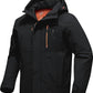Men's Winter Jacket Waterproof Ski Snow Coat Windproof Snowboard Hooded Raincoats with Warm Graphene lining