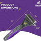Hertzko Cat Dematting Tool Double Sided Dog and Cat Dematting Comb - for All Pets - Effortlessly Removes Tangles, Mats, and Loose Fur - Safe, Easy Grooming for Cats and Dogs
