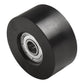 4 Pieces Fitness Trolley Seat Rail Rollers for Water Resistance Rowing Machine, Nylon Steel Cushion Moving Wheel, Row Machines Part Replacement for Home Gym Fitness Equipment