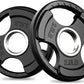 RitFit Olympic Rubber Grip Plates for Barbell, 2-Inch Weight Plates for Weightlifting and Strength Training in Home & Gym, Single, Pair and Sets(2.5/5/10/25/35/45 LB)