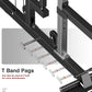 DONOW Smith Machine with Weight Stacks Power Cage Squat Rack Dual Cable Crossover Machine Home Gym Systems Station LAT Pull Down