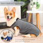 Dog Surgery Recovery Suit,Abdominal Surgical Suit for Dogs,Recovery Suit for Dogs,Prevent Licking Surgical Wound Dog Cone Alternative Grey M