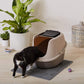Amazon Basics No-Mess Hooded Enclosed Cat Litter Box, Large, Multicolor, 24 in x 18 in x 17 in
