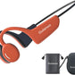 Open Ear Headphones, Open Wireless Earphones, 15HBluetooth Playback 5.3 Sports Earphones, Built-in Microphone, Suitable for Sports Running,Exercise (Black&Orange)