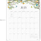 Jotsome Wall Calendar 2025-2026, Academic Monthly Wall Calendar From July 2025 to December 2026 11.2x14.2 inch Wall Decoration for Home and Office, Easy Planning (Florals, 11.2" x 14.2")