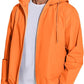 COOFANDY Men's Packable Rain Jacket Lightweight Waterproof Raincoat with Hood Travel Hiking Golf Windbreaker