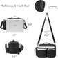 Bike Rear Rack Bag Waterproof Ebike Mountain Bicycle Saddle Bag 12L Cycling Pannier Trunk with Reflector & Shoulder Strap for Commuter Travel Outdoor