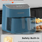 Nuwave Brio Plus 8 Qt Air Fryer, PFAS Free, New & Improved, Digital Touch Screen, Cool White Display, 50°F~400°F in Precise 5°, 5 Cook Functions, 100 Presets & 50 Memory, 3 Wattages 700, 1500, 1800