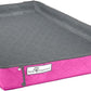 Paw Inspired Critter Box Washable Cage Liner, Reversible Fleece Bedding with Raised Sides for Guinea Pigs and Other Small Animals (C&C 2x3 (14" Grids), Gray/Pink)