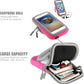 Multifunctional Outdoor Sports Armband Sweatproof Running Armbag Casual Arm Package Bag Gym Fitness Cell Phone Bag Key Holder for iPhone 16 15 14 13 Max Pro Plus Samsung Galaxy Note S24 S23 Edge, Pink