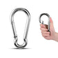 Large Carabiner Clip Hooks, 1pc 7 inch Carabiner Heavy Duty, 304 Stainless Steel Spring Snap Hook Fits Camping Hanging Hiking Weight Lifting, Metal Clips for Rope or Chain
