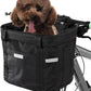 Bike Basket, 10kg Storng Bearing Foldable Bike Front Basket, Removable Dog Carrier for Handlebar, Machine Washable