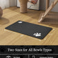 Pet Feeding Mat-Absorbent Dog Mat for Food and Water Bowl-No Stains Quick Dry Water Dispenser Mat-Dog Accessories Pet Supplies-Bowl for Messy Drinkers（Black,17"x28"
