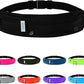 WATERFLY Running Belt Fanny Pack: Runner Marathon Jogging Waist Pack Sport Workout Exercise Fitness Phone Holder Belt for Men Women Jogger Slim Waistband Black