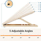 Calf Stretch Slant Board,Portable Slant Boards for Exercise,5-Level Adjustable Non-Slip Wooden Incline Board for Ankle Feet,Ankle Achilles Stretcher Board for Flexibility,Balance,Strength Training
