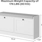 MHOM White Entryway Bench with 2 Flip Drawers, Shoe Bench with Padded Seat Cushion, Wooden Shoe Storage Bench for Entryway and Apartment