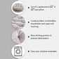 Tiita Floor Pillow Cushion, Round Seat Cushion, Outdoor Floor Pad, Meditation Cushion for Yoga Living Room Sofa Balcony, Set of 2, 22x22 Inch, Grey