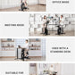 Exercise Bike with Desk, Adjustable Resistance, All-in-one Under Desk Bike, Stationary Bike Indoor Workstation 264 LBS Heavy Duty