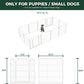 FXW Homeplus Unleashed Indoor Dog Playpen - Stress-Free and Safe Play, Heavy Duty 24 Inch 12 Wire Panels Dog Pen for Puppy and Small Dogs, White│Patented