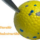 Tough Dog Toys for Aggressive Chewers & Teething Puppies, Bouncy Balls for Medium Dogs, Durable Pet Toys, Floating Dog Balls for Water Play (Yellow-Blue-Gray)