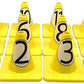LVL10 Pro Training Cones - 6" Soccer Training Cones for Sports - for Basketball, Football, Basketball and Agility Drills - Soccer Field Markers That Won't Crack, Slide or Fly