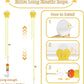 Kitten Toys - 38PCS Cat Play Set, Sparkle Balls, Plush Pom Pom Balls, Hanging Door Toy, Gift Box Styles
