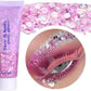 Pink Face Glitter,Sparkling Neon Outfit Party Holographic Sequins Paint Body Glitter Gel Makeup.(03# Pink)